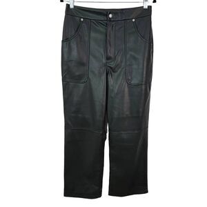 BlankNYC Dark Green Faux Leather Pants NWT Size 30 Green Leather Pants